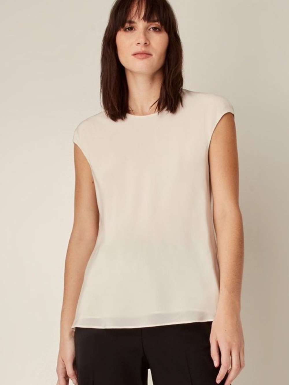 Judith & Charles Satin Cap Sleeve Blouse, size 2